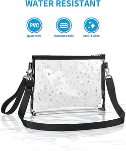 Clear Crossbody Purse Bag Stadium Approved Clear Tote Bag for Work Concert Sports