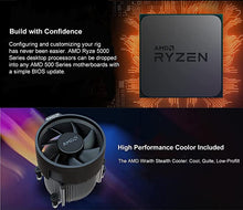 Load image into Gallery viewer, AMD Ryzen 5 5600X Desktop Processor 6-core 12-Thread Up to 4.6GHz Unlocked with Wraith Stealth Cooler Bundle with MSI B550-A PRO AM4 DDR4 ATX Motherboard PCIe 4.0 M.2 USB 3.2 Gen 2