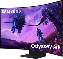 Load image into Gallery viewer, SAMSUNG Odyssey Ark 55-Inch Curved Gaming Screen, 4K UHD 165Hz 1ms (GTG) Quantum Mini-LED Gamer Monitor w/Cockpit Mode, Sound Dome Technology, Multi View, HDR10+ (S55BG970NN) 2022